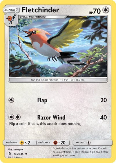 SM02: Fletchinder (Reverse Holofoil)