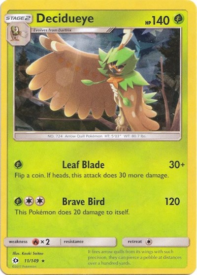 PR: Decidueye - 011/149 (Cracked Ice Holo) (Holofoil)