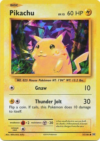 PR: Pikachu - 35/108 (Cracked Ice Holo) (Holofoil)