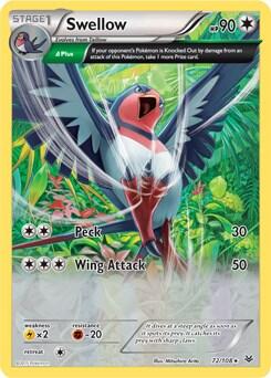 PR: Swellow - 72/108 (XY Roaring Skies)
