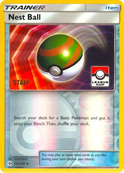 PR: Nest Ball - 123/149 (League Cup) [Staff] (Reverse Holofoil)