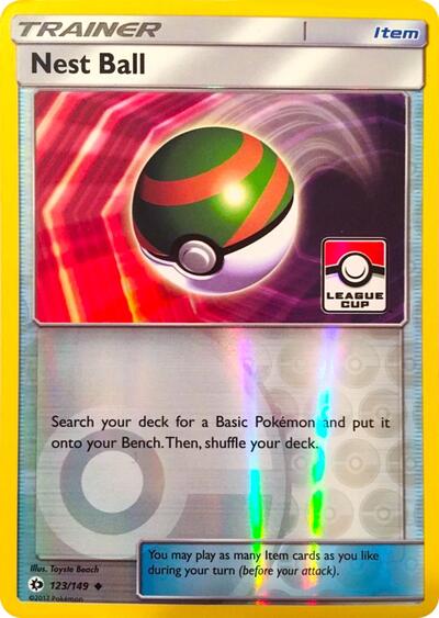 PR: Nest Ball - 123/149 (League Cup) (Reverse Holofoil)