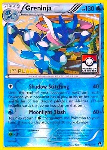PR: Greninja - 40/122 (Pokemon League) [1st Place] (Reverse Holofoil)