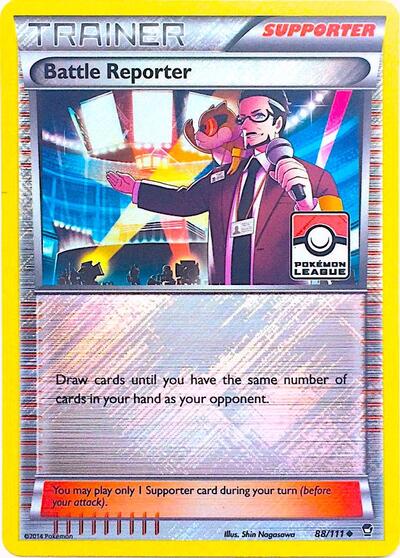 PR: Battle Reporter - 88/111 (Pokemon League) (Reverse Holofoil)