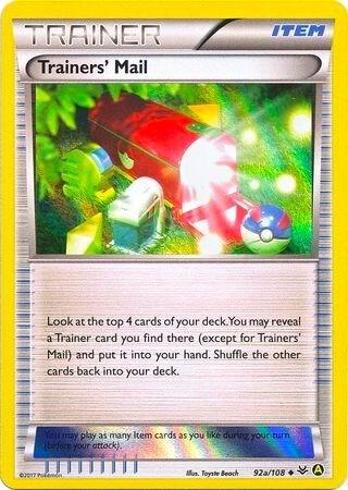 PR: Trainers' Mail - 92a/108 (Holo) (Holofoil)