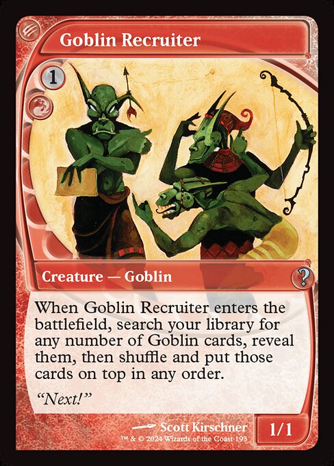MB2: Goblin Recruiter (Future Sight) (Foil)