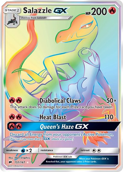 SM03: Salazzle GX (Secret) (Holofoil)