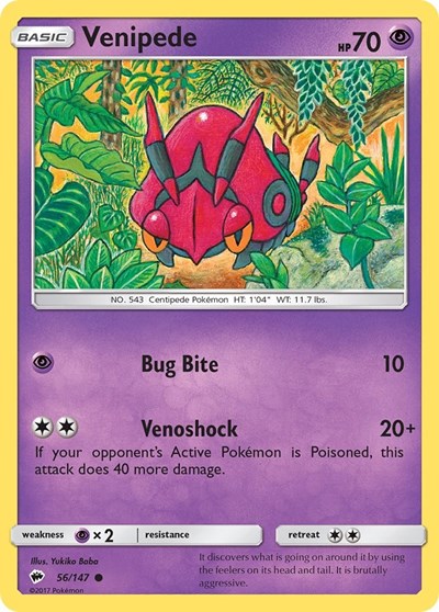 SM03: Venipede (Reverse Holofoil)