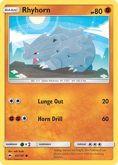 SM03: Rhyhorn (Reverse Holofoil)