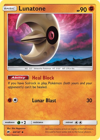 SM03: Lunatone (Reverse Holofoil)