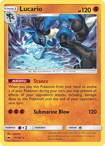 SM03: Lucario (Reverse Holofoil)