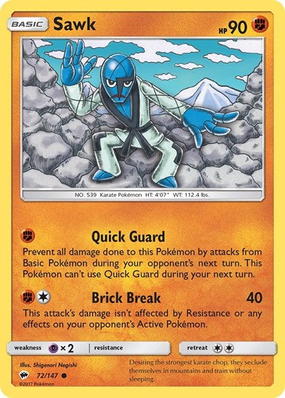 SM03: Sawk (Reverse Holofoil)