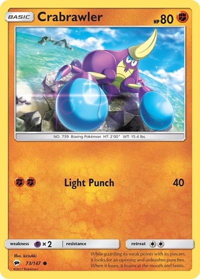 SM03: Crabrawler (Reverse Holofoil)