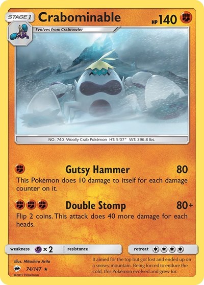 SM03: Crabominable (Reverse Holofoil)