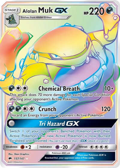 SM03: Alolan Muk GX (Secret) (Holofoil)