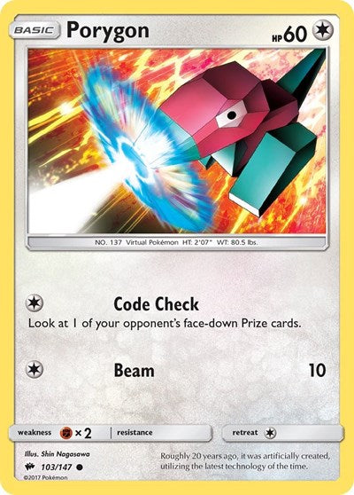 SM03: Porygon (Reverse Holofoil)