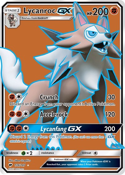 SM03: Lycanroc GX (Full Art) (Holofoil)