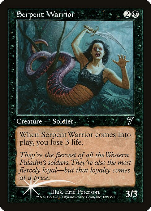 7ED: Serpent Warrior (Foil)