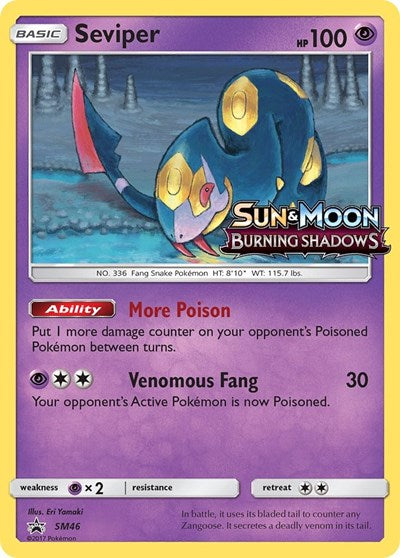 SMP: Seviper - SM46 (Prerelease) (Holofoil)