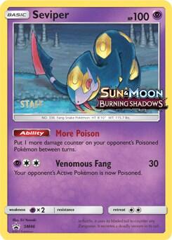 SMP: Seviper - SM46 (Prerelease) [Staff] (Holofoil)