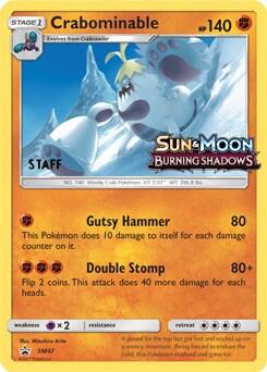 SMP: Crabominable - SM47 (Prerelease) [Staff] (Holofoil)