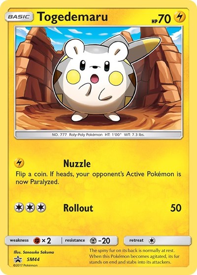SMP: Togedemaru - SM44 (Holofoil)