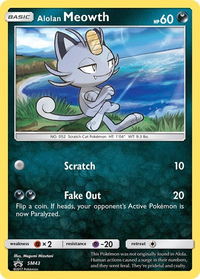SMP: Alolan Meowth - SM43 (Holofoil)