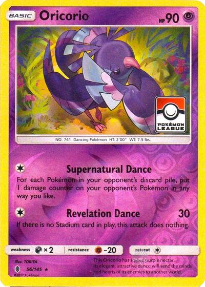 PR: Oricorio - 56/145 (Pokemon League) (Reverse Holofoil)