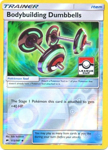 PR: Bodybuilding Dumbbells - 113/147 (League Cup) (Reverse Holofoil)