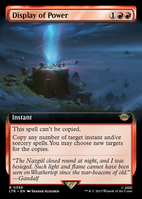 LTR: Display of Power (Extended Art) (Foil)