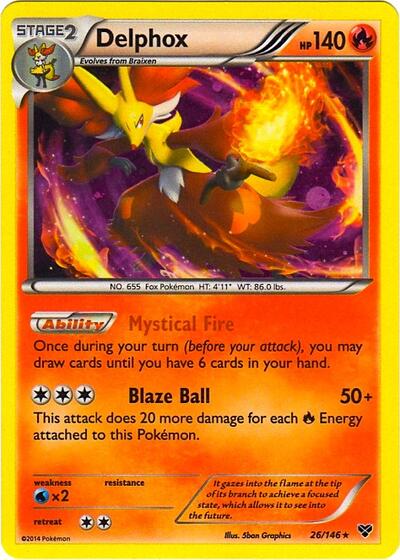 BLE: Delphox - 26/146 (Cosmos Holo) (Holofoil)