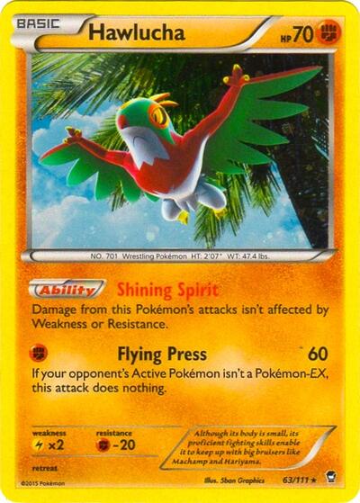 BLE: Hawlucha - 63/111 (Cosmos Holo) (Holofoil)
