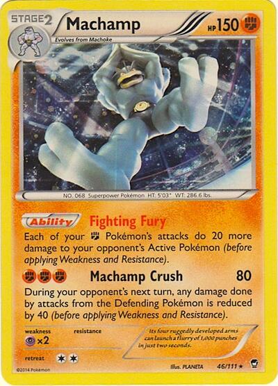 BLE: Machamp - 46/111 (Cosmos Holo) (Holofoil)