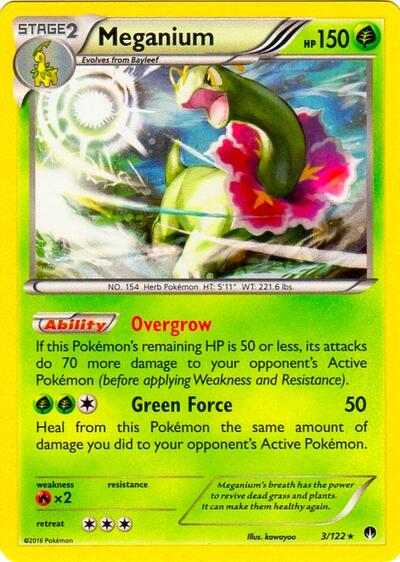 BLE: Meganium - 3/122 (Cosmos Holo) (Holofoil)