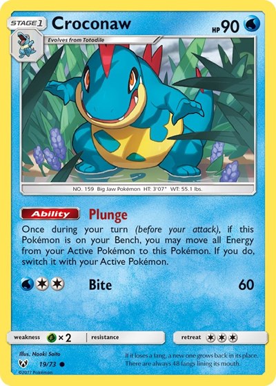 SHL: Croconaw (Reverse Holofoil)