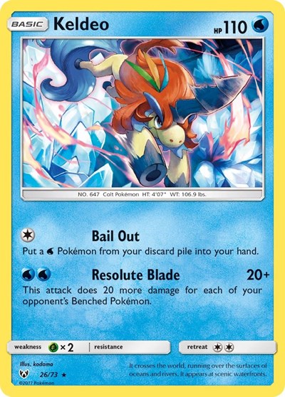 SHL: Keldeo (Reverse Holofoil)