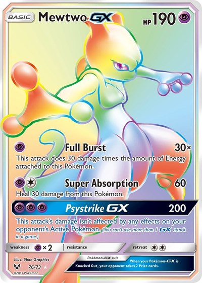 SHL: Mewtwo GX (Secret) (Holofoil)