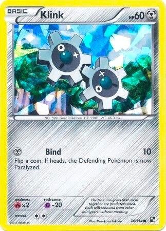 BLE: Klink - 74/114 (Cracked Ice Holo) (Holofoil)