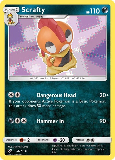 SHL: Scrafty (Reverse Holofoil)