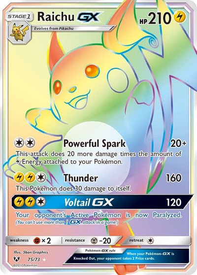 SHL: Raichu GX (Secret) (Holofoil)