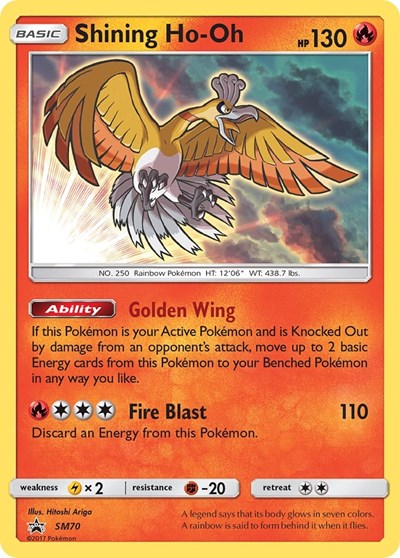 SMP: Shining Ho-Oh - SM70 (Holofoil)