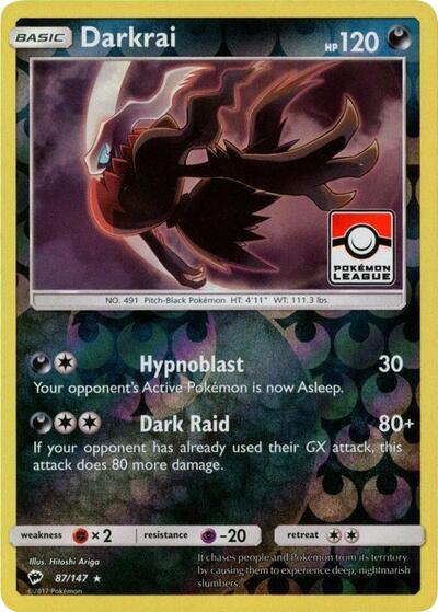 PR: Darkrai - 87/147 (Pokemon League) (Reverse Holofoil)