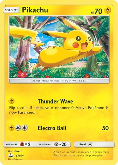 SMP: Pikachu - SM04 (Target Non-Holo)