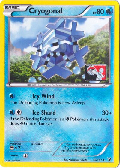 PR: Cryogonal - 32/101 (League Promo) (Reverse Holofoil)