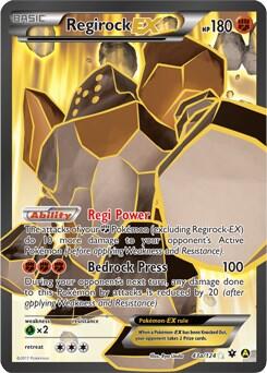 PR: Regirock EX - 43a/124 (Holofoil)