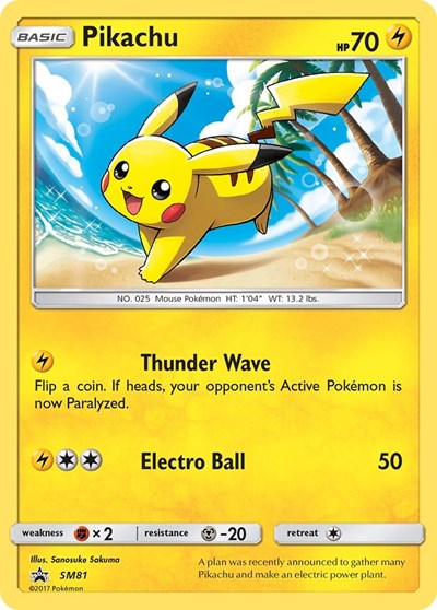 SMP: Pikachu - SM81 (Holofoil)