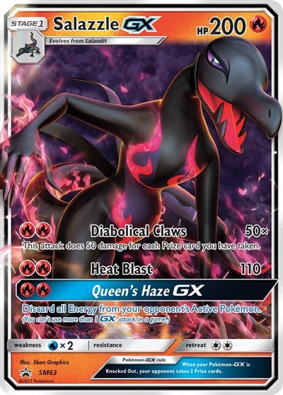 SMP: Salazzle GX - SM63 (Holofoil)