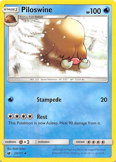 SM04: Piloswine (Reverse Holofoil)
