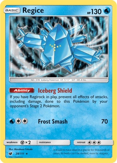 SM04: Regice (Reverse Holofoil)