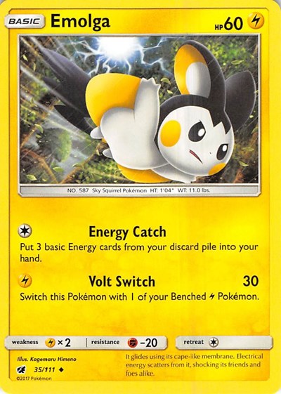 SM04: Emolga (Reverse Holofoil)